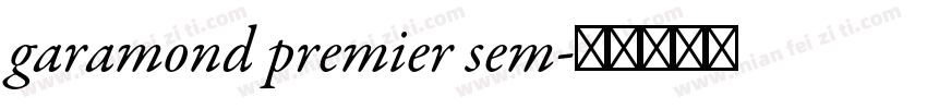 garamond premier sem字体转换